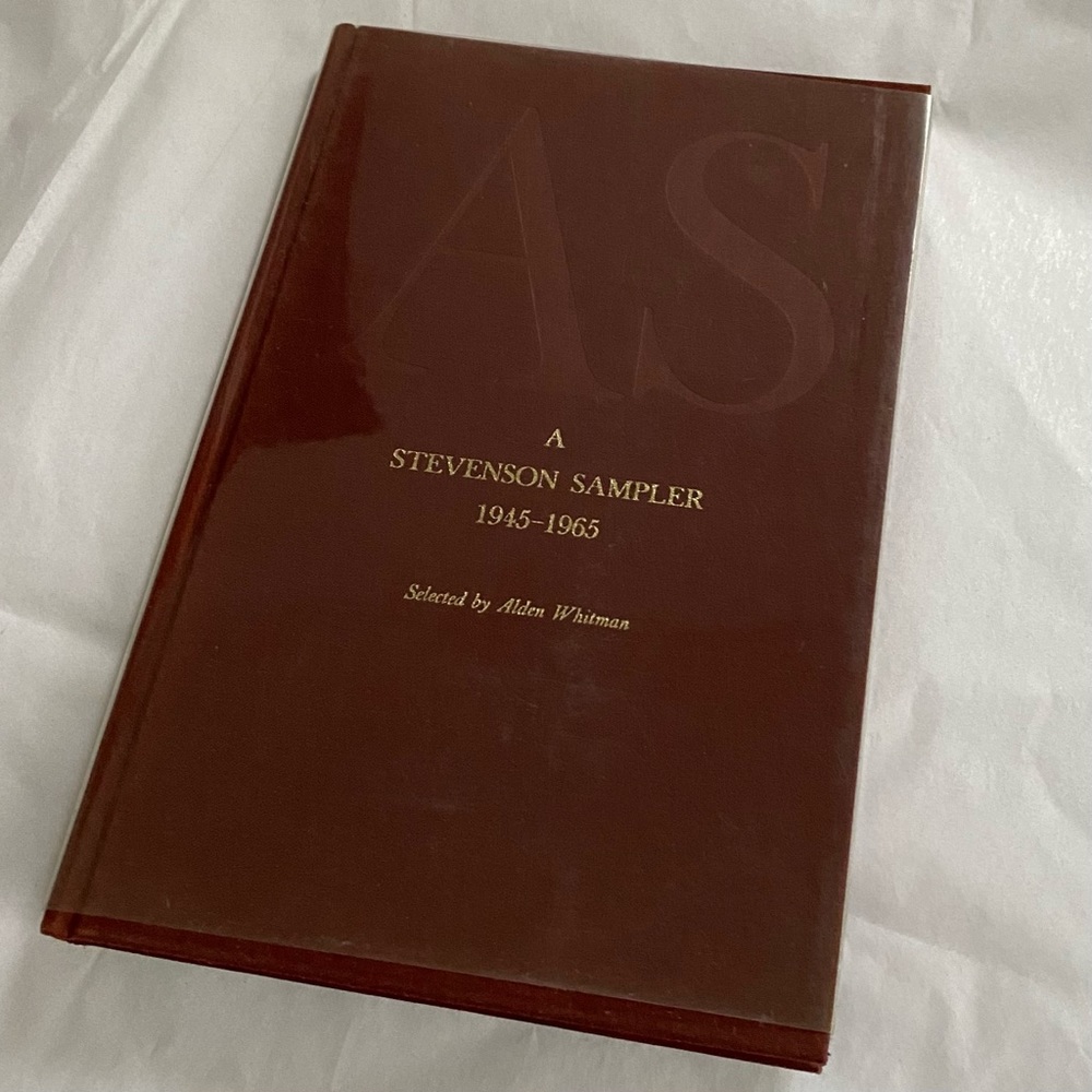 Vintage First Edition A Stevenson Sampler 1945-1965 Adlai Stevenson Essay Book